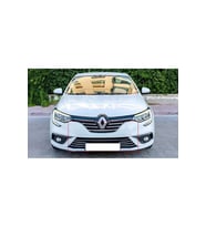 Renault Megane 4 Krom Ön Panjur+Ön Tampon Çıtası Set 2016-2020 Model Arası Uyumlu P.Çelik (Gümüş)