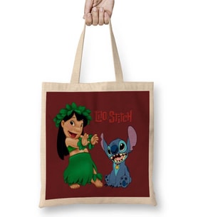 Stitch And Lilo Cute Bez Çanta Uzun Saplı