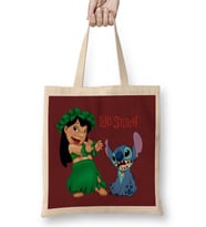 Stitch And Lilo Cute Bez Çanta Uzun Saplı
