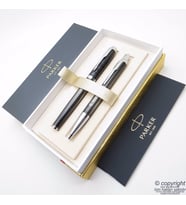 Parker IM Special Edition Metal Pursuit Roller Kalem + Tükenmez Kalem Set  İsme Özel Kalem  Hediyelik Kalem