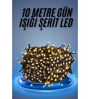 Led Işık Ağaç Süsleme Ampüllü Dekoratif Aydınlatma 10 Metre Gün Işığı