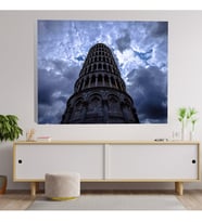 Pisa Kulesi Dekoratif Kanvas Tablo