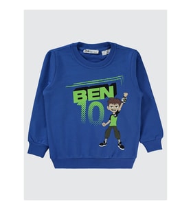 Ben10 Erkek Çocuk Sweatshirt 2-5 Yaş Saks (SAKS MAVI)
