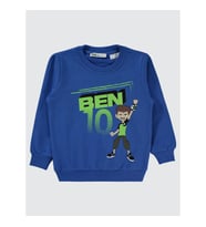 Ben10 Erkek Çocuk Sweatshirt 2-5 Yaş Saks (SAKS MAVI)