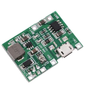 TP4056 2A Lipo - Li Ion Micro USB Pil Şarj Devresi + Voltaj Yükseltici Devre kartı