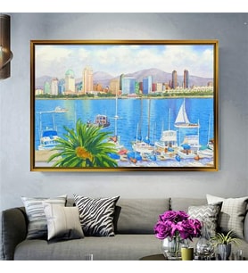 Altın Çerçeveli dekoratif tablo l100 (Gold)