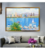 Altın Çerçeveli dekoratif tablo l100 (Gold)