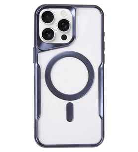 Newface Apple iPhone 16 Pro Max Kılıf Boyi Magsafe Silikon Kapak - Lacivert