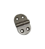 20 Adet Alüminyum Oval Menteşe 25x39 mm - Yönsüz, Şık, Hafif ve Dayanıklı Dolap, Pano, Kapak Menteşesi