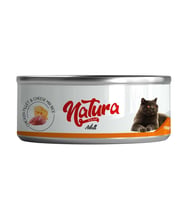 Natura Tavuk Fileto&Peynir Et Suyu İçinde Pirinçli Kedi Konservesi 70Gr