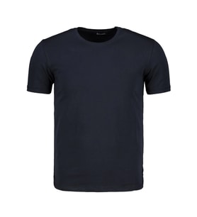 T8569 DEWBERRY BİSİKLET YAKA ERKEK T-SHIRT-KOYU LACİVERT