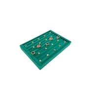 Yüzük Küpe Koldüğmesi Takı Standı Yeşil 17 x 24 Cm