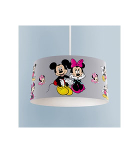 MEKTA HOME BEBEK VE ÇOCUK ODASI Mickey ve Minnie Mause Desenli Seksekli Avize