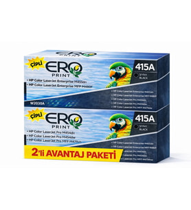 HP Color LaserJet Pro MFP M479fdn Muadil Toner - 2400 Sayfalık Çipli Siyah Toner - 2'li Avantaj Paket