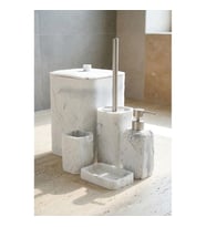 Acar JHN-09342 Beyaz Laduree Collection 5'Li Köşeli Banyo Set