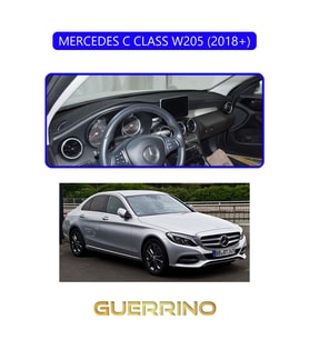 MERCEDES C CLASS W205 2018+TORPİDO KORUMA HALISI MAVİ KENAR