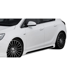 Opel Astra Uyumlu J Hatchback 2011 - 2015 Custom Yan Marşpiyel Seti (Plastik)