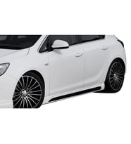 Opel Astra Uyumlu J Hatchback 2011 - 2015 Custom Yan Marşpiyel Seti (Plastik)