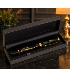 Özel İsme Özel Besmeleli Metal Roller Kalem ve Hediye Kutusu