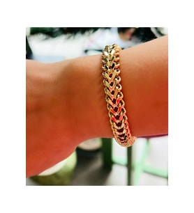 XUPING 14K BRAİD BİLEKLİK 20CM-GOLD RENK ACR8959