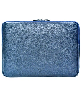 RİCH SMİTH ® GERÇEK DERİ 13" LAPTOP VE A4 EVRAK EL ÇANTASI CLUTCH / 6218 LACİVERT (ARSEL PARLAK)