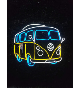 woswos bettle neon led tabela 60x50cm