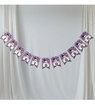 Dekoratif Asmalı Banner Kuromi İyiki Doğdun yazısı
