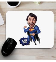 Süper Erkek Karikatürlü Mouse Pad