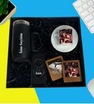Kişiye Özel Premium Kutu Kulplu Termos Bardak Fotoğraflı Türk Kahve Fincanı Metal Kalp Anahtarlık Ahşap Mdf Masaüstü Resimli Ahşap Çerçeve iki adet