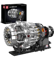 Mould King Turbojet Engine 10216 – 1,214 Parça Mekanik Jet Motor Modeli  STEM & Çalışan Makine Kit