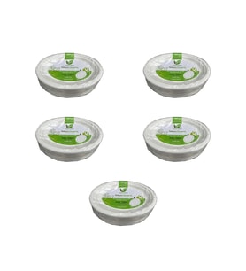 Roll-Up Nature Ekolojik Karton Kağıt Tek Kullanımlık Oval Tabak - 20x26 Cm. - 50 Adetlik 5 Paket