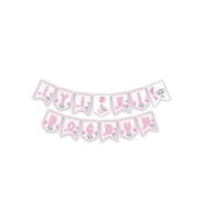 Zikzak Banner Pembe Fil Iyi Ki Doğdun M360 (Çok Renkli)