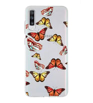 PrintiFy Samsung Galaxy A70s ile Uyumlu 1mm Slim Fit Water Color 2 Baskılı Şeffaf  Kılıf