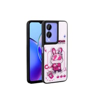 Vivo Y17S Uyumlu Kılıf Parlayan Kabartmalı İkonik Figürlü Zore Amas Silikon Kapak