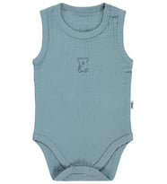 Civil Baby Ayıcık Baskılı 1-18 Ay Çıtçıtlı Badi - Mavi