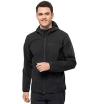 Jack Wolfskin Bornberg Erkek Softshell Mont 1307471-6000 (Siyah)