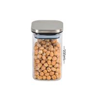 METAL KAPAKLI KARE MİNİ KAVANOZ 200 ML