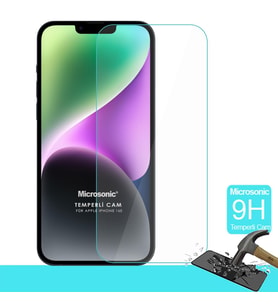 Microsonic Apple iPhone 16e Tempered Glass Cam Ekran Koruyucu (Şeffaf)