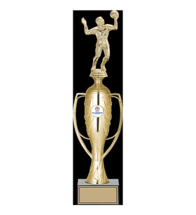 ODAK KUPA - Figürlü Kupalar - Voleybol Erkek Figürlü Kupalar FG-026 B - 42 cm