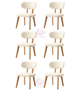 Masal Ahşap Gürgen Sandalye  6 Lı Set Cafe,Restaurant,Mutfak,Salon,Yemek Odası Sandalyesi
