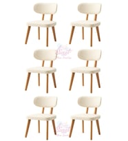 Masal Ahşap Gürgen Sandalye  6 Lı Set Cafe,Restaurant,Mutfak,Salon,Yemek Odası Sandalyesi
