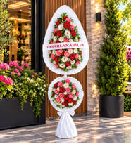PEMBE KIRMIZI BEYAZ GERBERA ÇELENK TASARIM