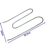 Luxell - Kumtel Marka M Tipi Fırın Rezistansı (Kıvrık) 1000Watt (Metal)