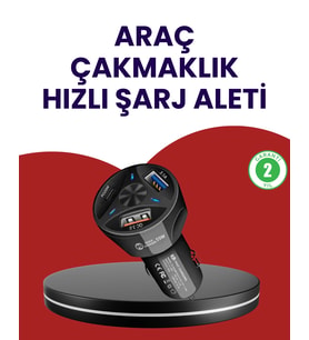 55w Pd Ve Quick Charge 3.0 Destekli Polygold Araç Şarj Adaptörü