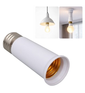 LEDX DY-111 E27'den E27'ye Duy Uzatma Adaptörü 9.5 CM Profesyonel Ek Aparatı