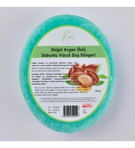 Argan Özlü Sabunlu Vücut Duş Süngeri
