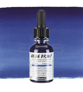 Schmincke Aqua Drop Sıvı Sulu Boya 30ml 440 Sapphire Blue