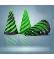 Spiral Geçmeli Koni Stres Çarkı - Masaüstü Dekoratif Obje Görsel İllüzyon - Fidget Stres Oyuncağı