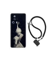 Xiaomi 13 Lite Kılıf Ipli Boyun Askılı Desenli Silikon Star Woman 1332