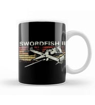 Retro Swordfish Kupa Bardak Porselen